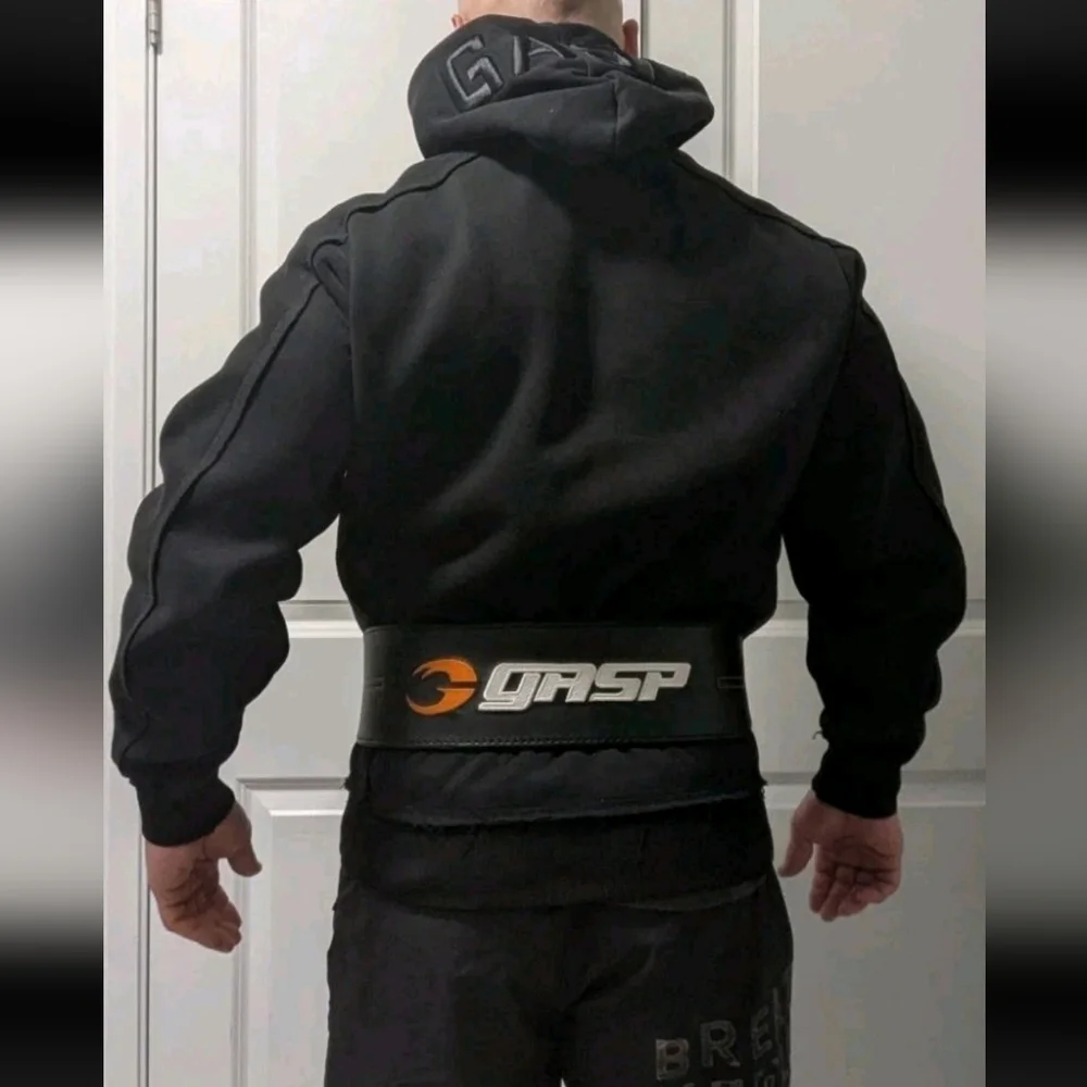 Men Pro Bodybuilder Gasp Zip Up Hoodie L - Picture 2 of 5